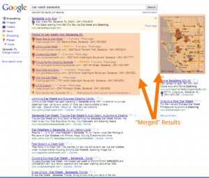 Google Places Listings in Search Results Google Places Listings in Search Results